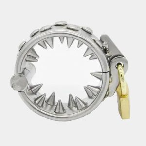 Spiked Cock Ring Cage Stainless Steel Design