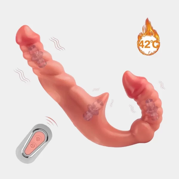 Spiral Fantasy Strapless Dildo With Strap