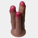 Tripple Dildo With Suction Cup 8 Inches