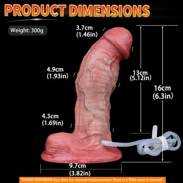 Ultra Realistic Squirting Dildo With Dual Layer 9 Inches