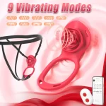 Strap on Clit Vibrator Rose Design
