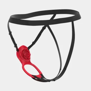 Strap on Clit Vibrator Rose Design