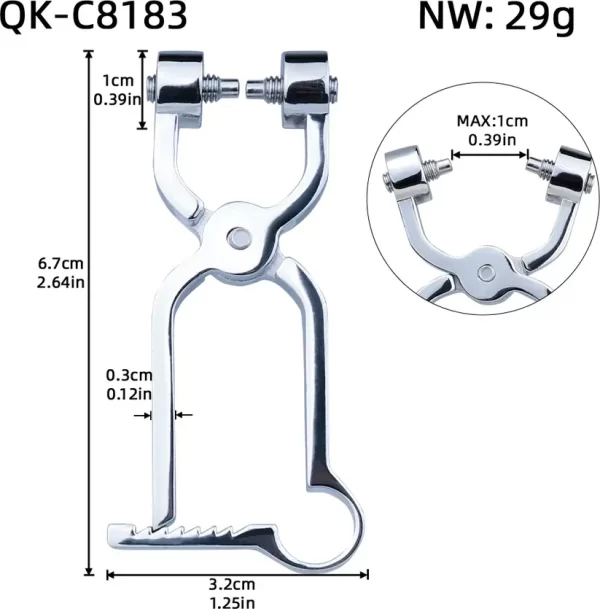 Anesidora Medical-Grade Metal Nipple Clamps