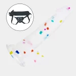 Confetti Dildo With Strap on for Lesbian