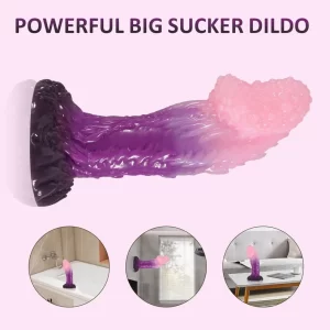 Coral Monster Purple Dildo 8 Inches
