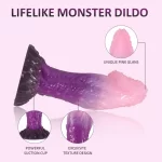 Coral Monster Purple Dildo 8 Inches