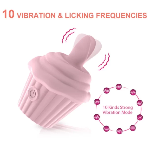 Cupcake Vibrator Licking Cute Design