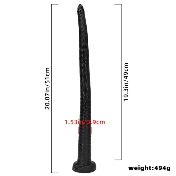 Mamba Colon Snake Dildo 3 Colors & Sizes
