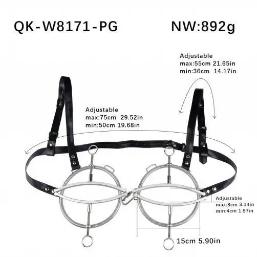 Metal Spike Breast Bondage Cuffs Bondage Set