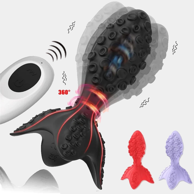 Octalus - Suction Cup Design Vibrating Butt Plug