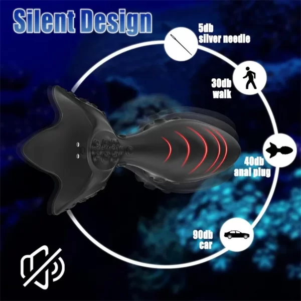 Octalus - Suction Cup Design Vibrating Butt Plug