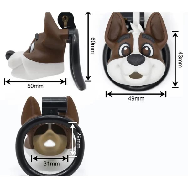 Puppy Head - Cute Chastity Cage