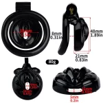 Resin Chastity Cage for Sissy Lightweight Design