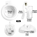 Resin Chastity Cage for Sissy Lightweight Design