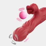 Rosa - Rotating Vibrator With Tongue