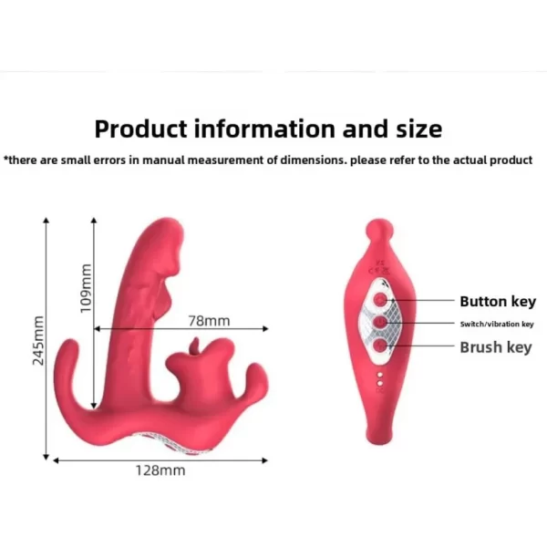 Rose Triple Point G-Spot Vibrator