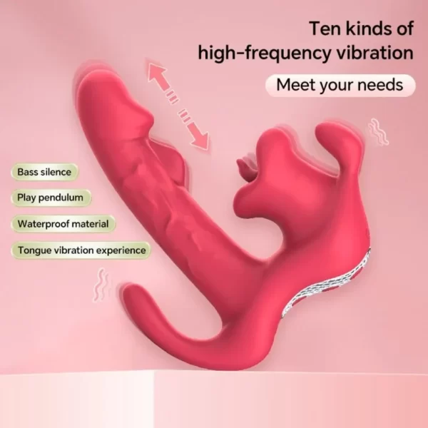 Rose Triple Point G-Spot Vibrator