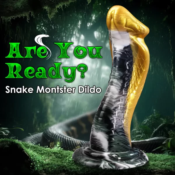 Serpent - Big Head Curved Monster Dildo 8.5 Inches