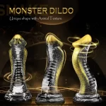 Serpent - Big Head Curved Monster Dildo 8.5 Inches