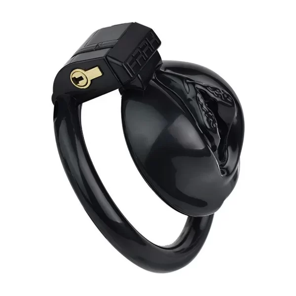 Sissy in Pink Resin Chastity Cage