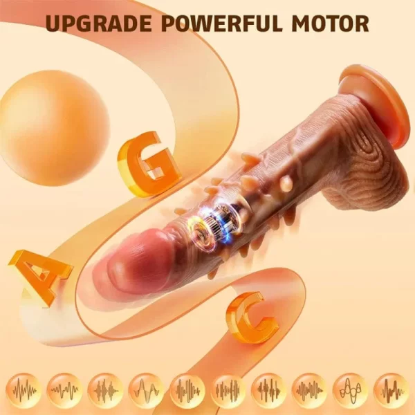 Spiked Dildo Thrusting Sensation 9 Inches