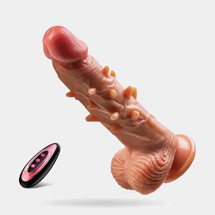 Spiked Dildo Thrusting Sensation 9 Inches