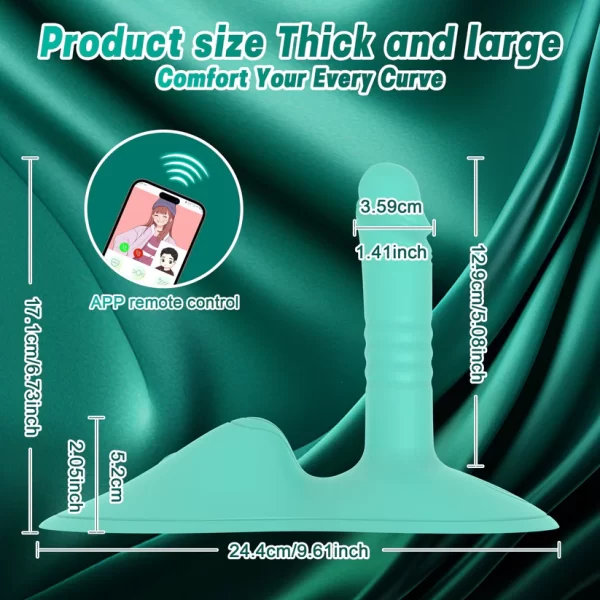 Thrusting Dildo Sex Grinder 2 in 1 Premium Silicone