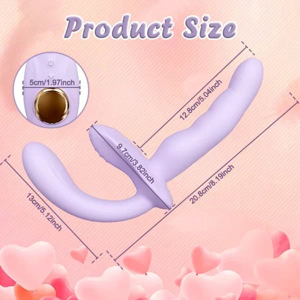Violet - Detachable Vibrating Pegging Dildo
