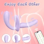 Violet - Detachable Vibrating Pegging Dildo