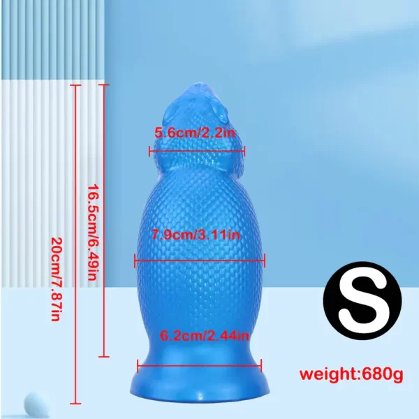 Blue Lizard - Girthy Animal Dildo 3 Sizes