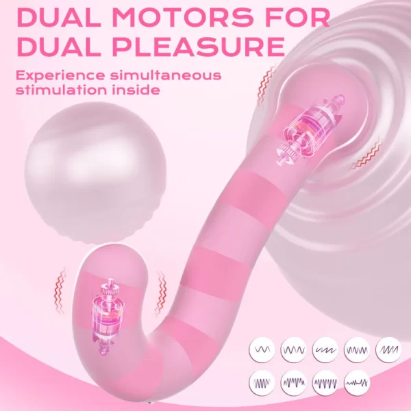 Caterpillar Vibrator Sex Toy Dual-Ended Design