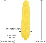 Corn Shaped Dildo - Handheld Design 12 Inches