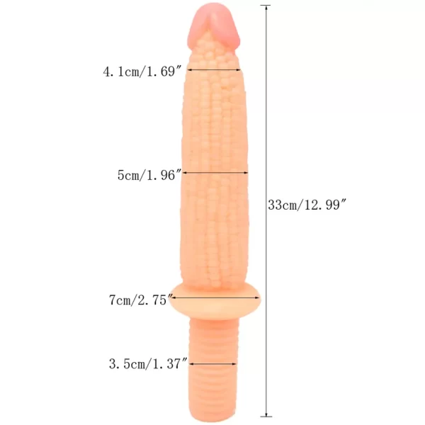 Corn Shaped Dildo - Handheld Design 12 Inches