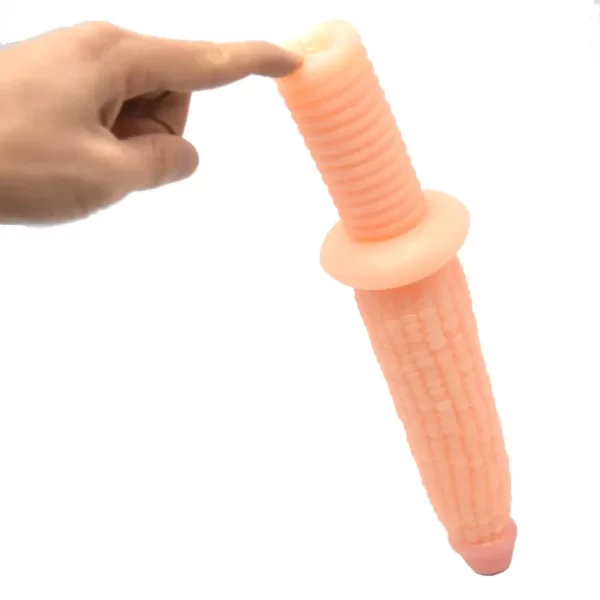 Corn Shaped Dildo - Handheld Design 12 Inches