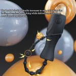 Dark Rod - Beaded Sounding Rod Soft Silicone