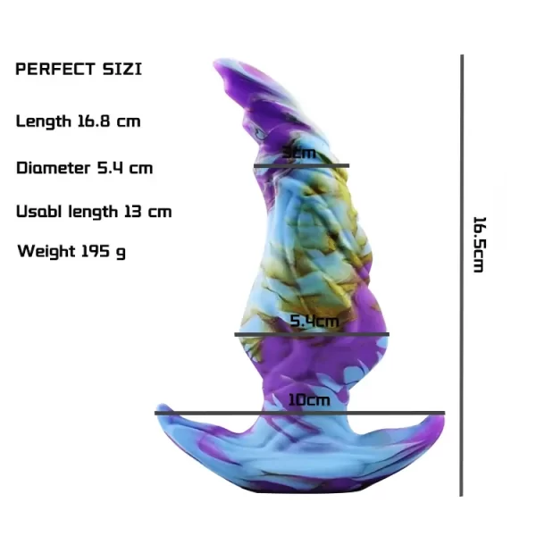 Deep Sea Dagger - Curved Anal Plug 6 Inches