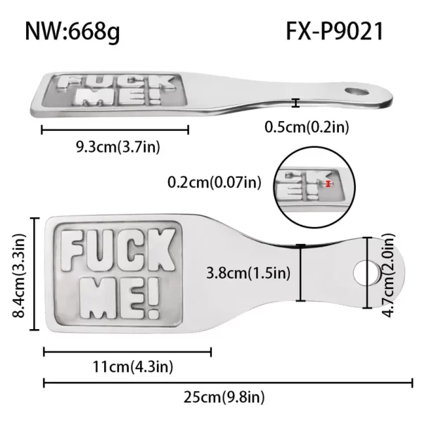 My Slut - Metal Paddle Bdsm Series