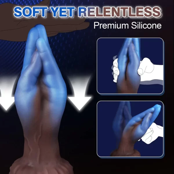 Mystique - Blue Fist Dildo 8 Inches