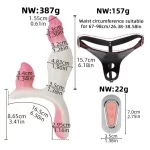 Pearl - Double Dildo Strap on With Vibration