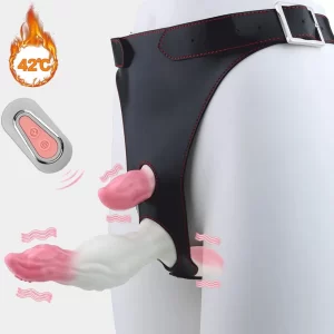 Pearl - Double Dildo Strap on With Vibration