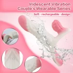 Pearl - Double Dildo Strap on With Vibration