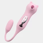 Pink Kitty Bullet Vibrator Suction and Vibration