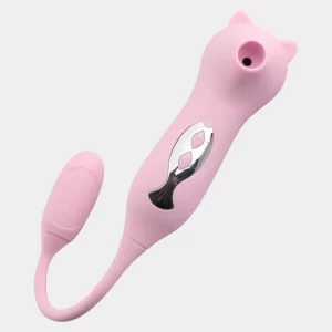 Pink Kitty Bullet Vibrator Suction and Vibration