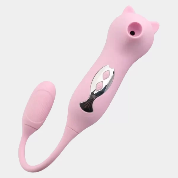 Pink Kitty Bullet Vibrator Suction and Vibration