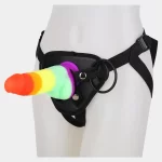 Rainbow Strap-on With Adjustable Harness