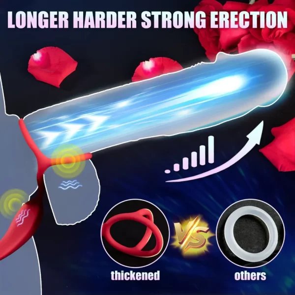 Rosa - Anal Beads With Cock Ring