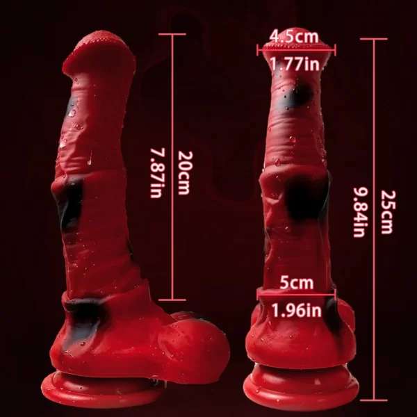 Rusty - Red Horse Dildo 3 Sizes