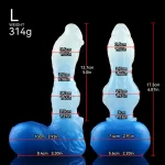 Snow - Direwolf Dildo Premium Silicone 8 Inches