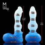 Snow - Direwolf Dildo Premium Silicone 8 Inches