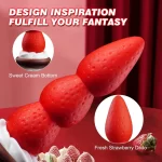 Strawberry - Dildo Anal Beads 8 Inches